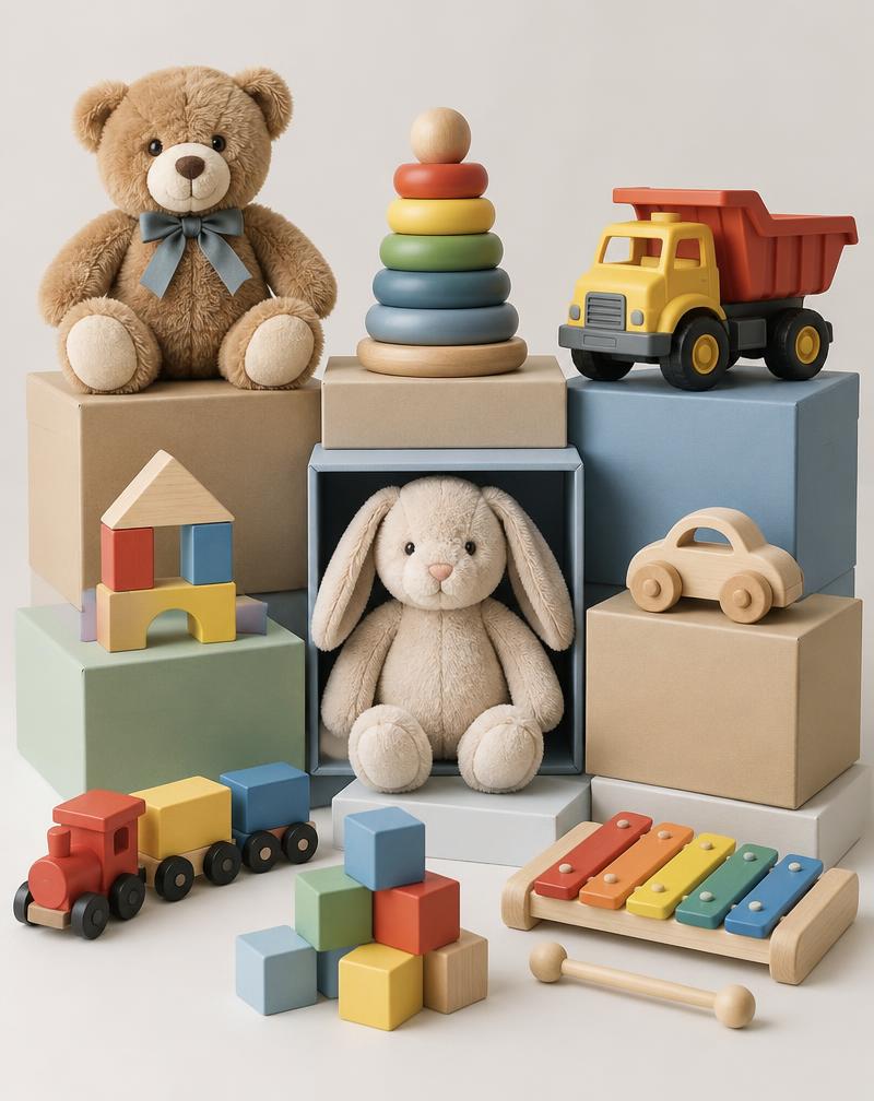 Toys product staged for wholesale distribution